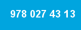 978 027 43 13 978 027 43 13
